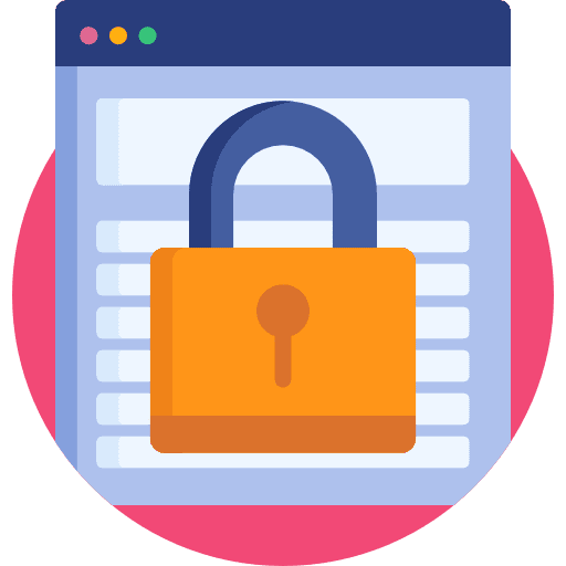 Web security business and finance data protection privacy icon Web security business and finance data protection privacy icon
