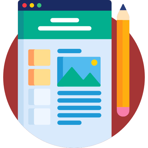 Blog seo and web social media web design icon Blog seo and web social media web design icon