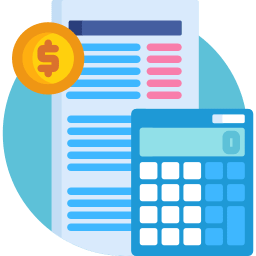 Marketing calculate finances banknote icon Marketing calculate finances banknote icon