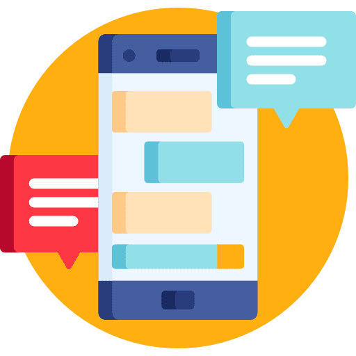 Sms messages conversation publicity icon Sms messages conversation publicity icon