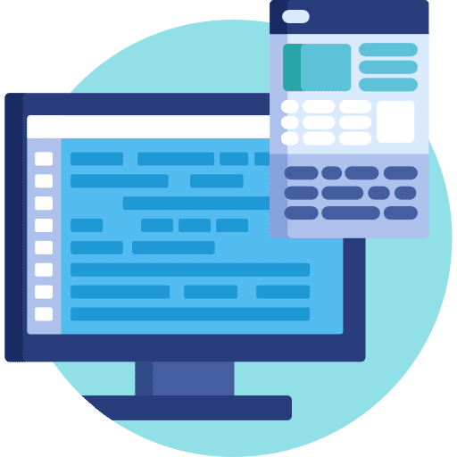 Web programming seo and web computer responsive icon Web programming seo and web computer responsive icon