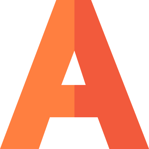 A letter a a latin icon
