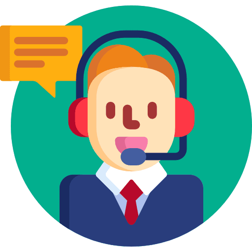 Customer support speech call offer icon Customer support speech call offer icon