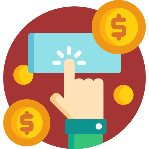 Pay per click business pay per click payment icon Pay per click business pay per click payment icon