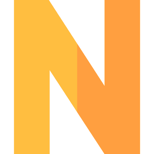 N latin signaling typographical icon N latin signaling typographical icon