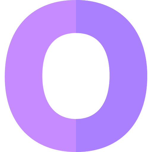 O vowel signaling shapes and symbols icon O vowel signaling shapes and symbols icon