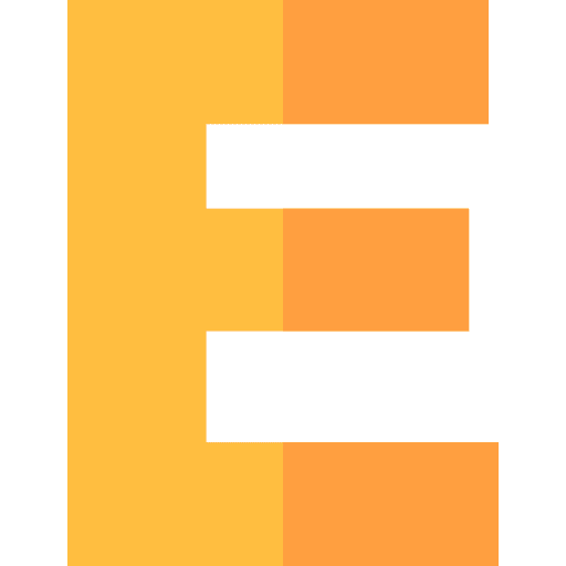 E alphabet e signaling icon E alphabet e signaling icon