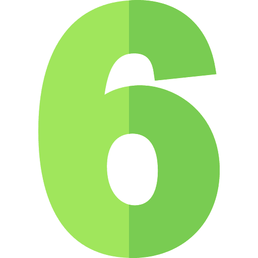 Six number mathematics symbol math icon Six number mathematics symbol math icon