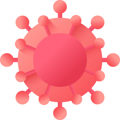 Coronavirus covid 19 virus biology icon