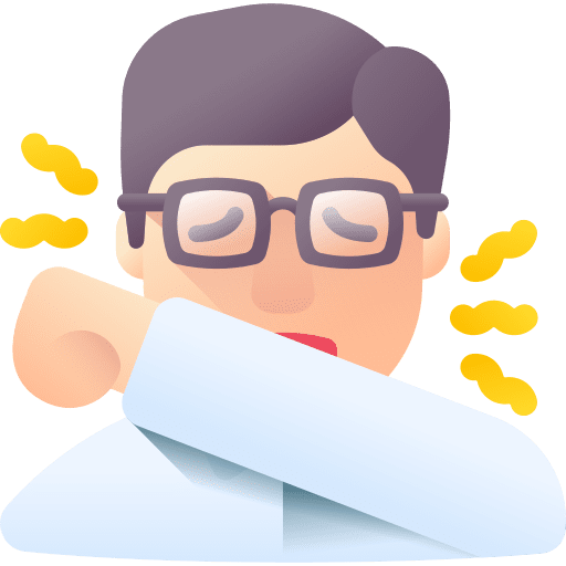 Cough sick person hospital sickness icon