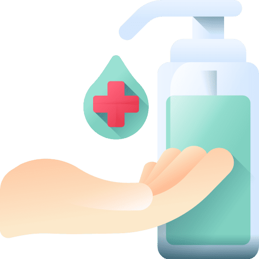 Disinfectant antibacterial gel sterilization hydroalcoholic gel icon