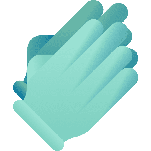 Medical latex healthcare and medical rubber gloves icon
