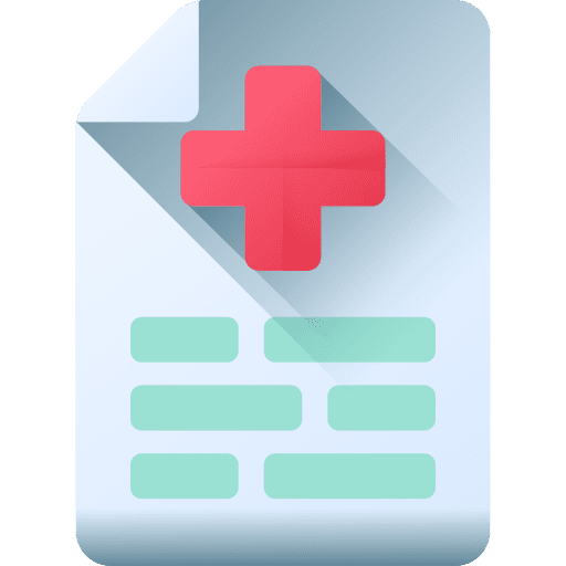 Check up hospital healthcare and medical clipboard icon