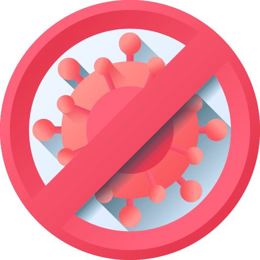 No virus coronavirus prohibition no virus icon