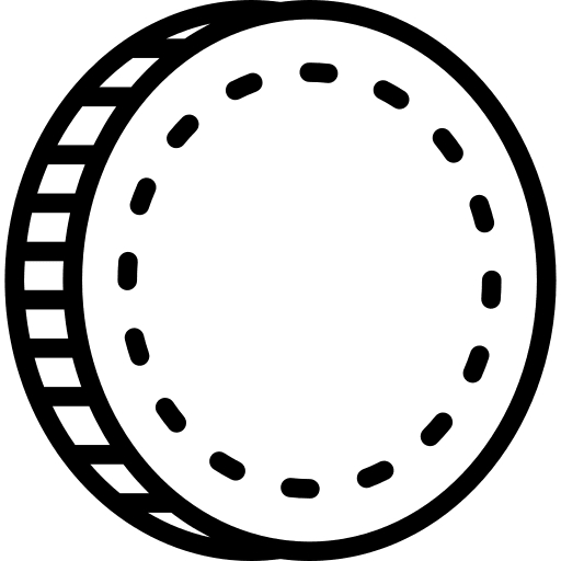 Coin currency business money icon