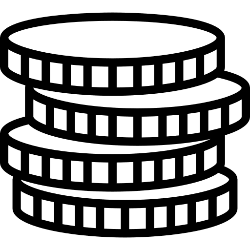 Coins coins argent currency icon