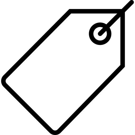 Price tag price label label silhouette icon