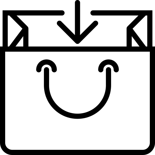 Bag shop bag container icon