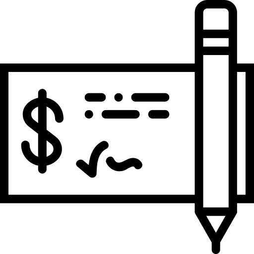 Check payment business check icon