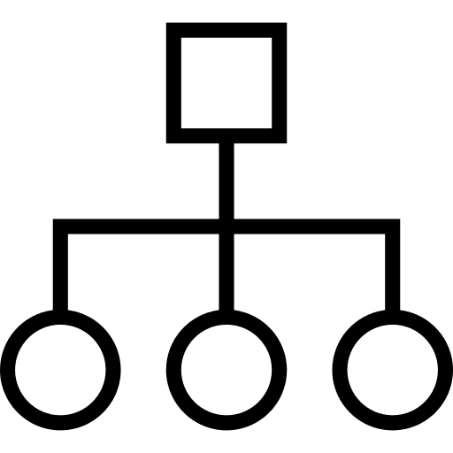 Diagram tree view hierarchy organization icon