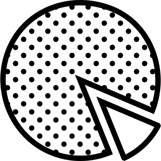 Pie chart stats marketing statistics icon