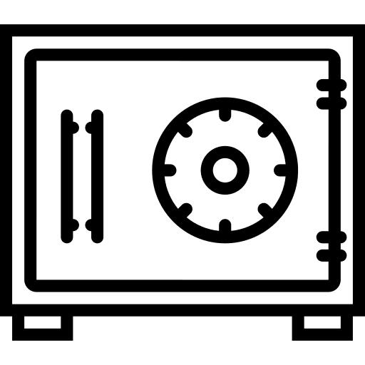 Safebox savings bank banking icon