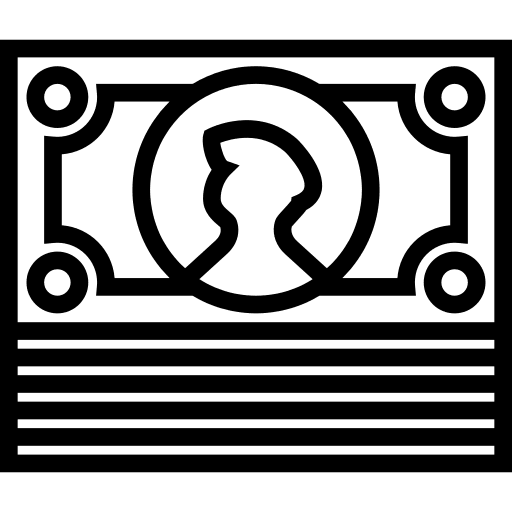 Notes stack cash money icon