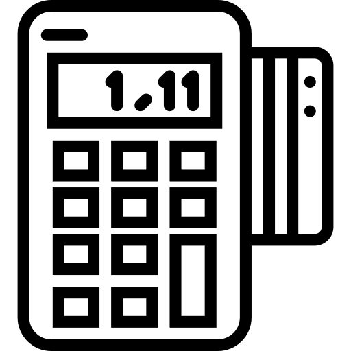 Point of service business point of service pay icon