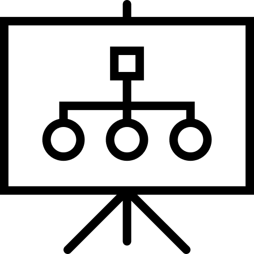 Presentation chart financial graphic icon