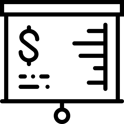 Presentation graphic chart business icon