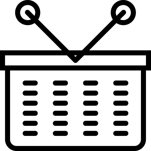 Basket store basket container icon