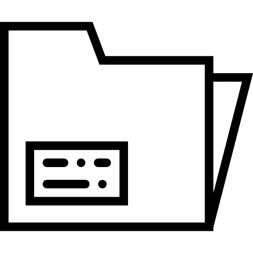 Record record business folder icon