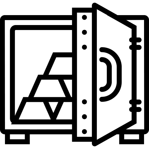 Safebox bank open safebox icon