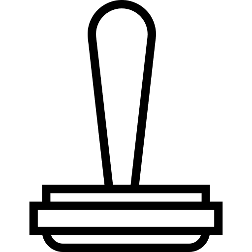 Stamp business sign rubber stamp icon