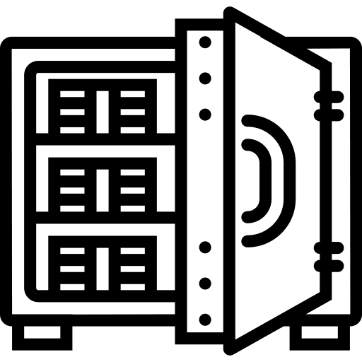 Strongbox money business cash icon