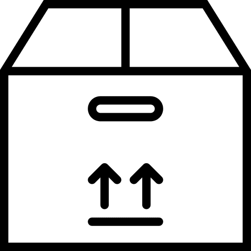 Box package delivery fragile icon