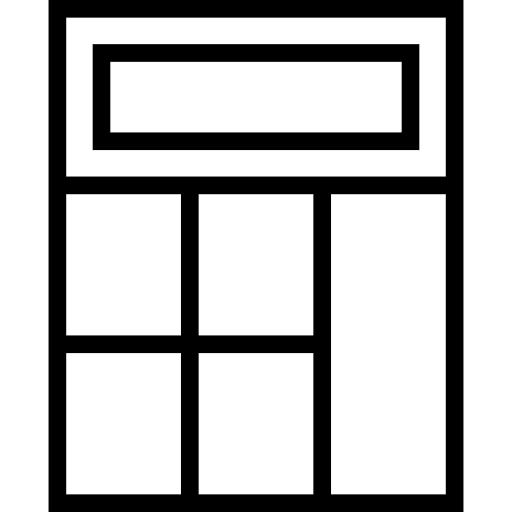 Calculator buttons tool finances icon