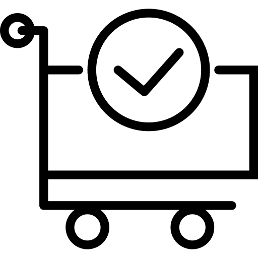 Cart finalize trolley market icon
