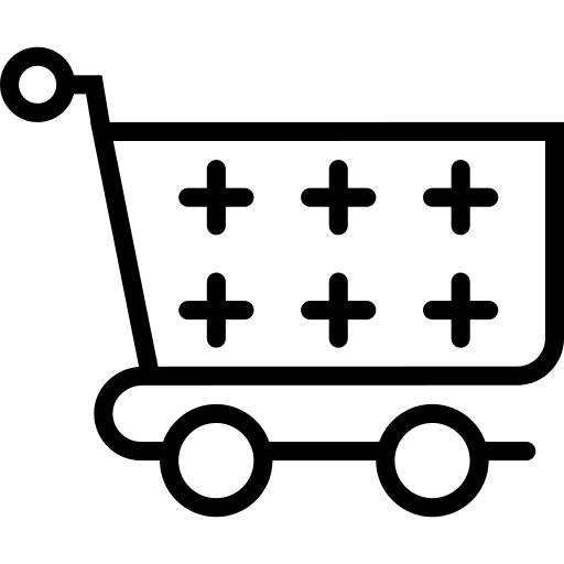 Cart shopping store business icon