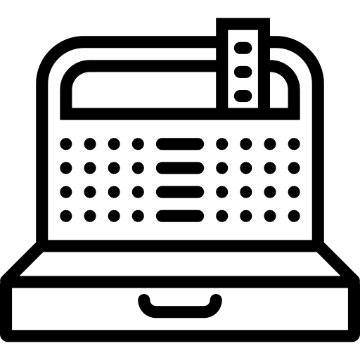 Cashier machine tool business icon