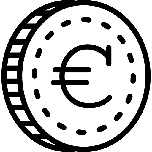 Coin money business cash icon