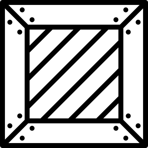 Crate delivery business transport icon