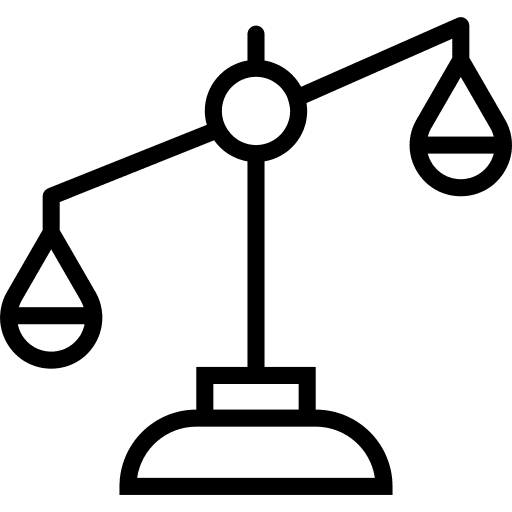 Justice scale justice scale inequality balance icon
