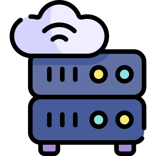 Servers storage seo and web wifi signal icon Servers storage seo and web wifi signal icon