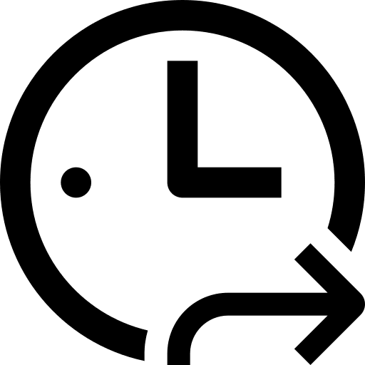 Clock process clock interface icon