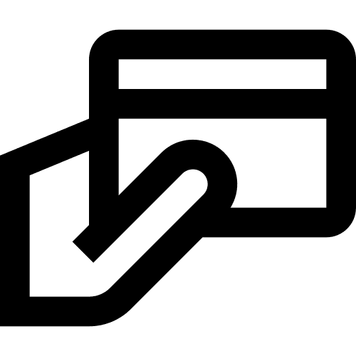 Credit card pay debit card business and finance icon