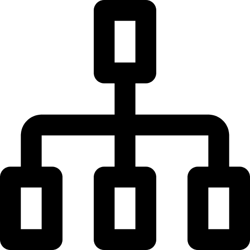 Hierarchical structure hierarchical structure diagram organized icon