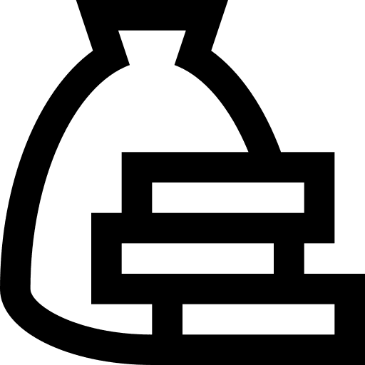 Money bag bank dollar symbol business and finance icon