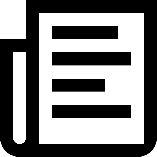 Newspaper newspaper interface journal icon