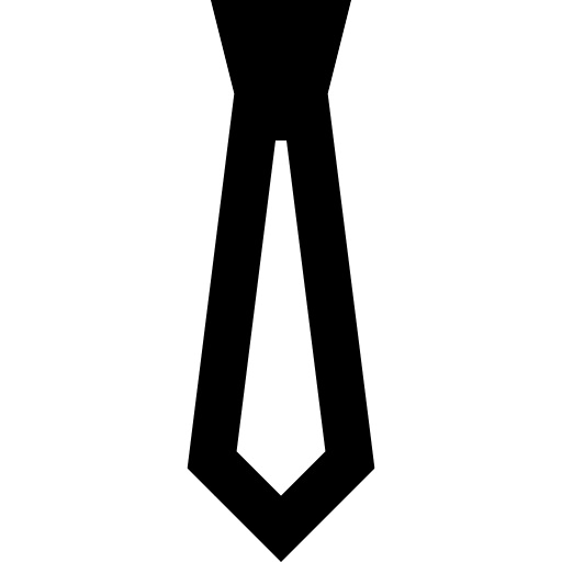 Tie elegant fashion accessory icon